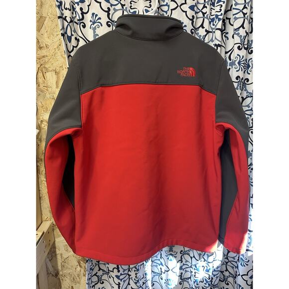 The North Face Apex Bionic Jacket Men's sz M Red/Black Soft Shell Outdoor Zip Up - Picture 2 of 14